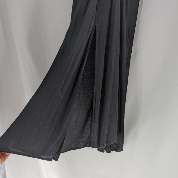 Zara Black Midi Backless Dress Size Small - Picture 6 of 9